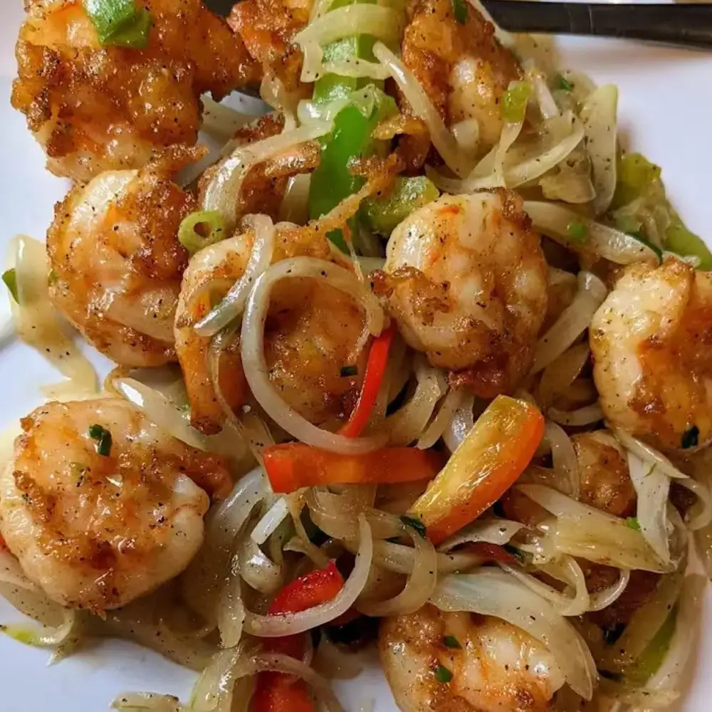 Salt and pepper shrimp at Asian Palace Chinese Restaurant in Wexford